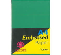 EMBOSSED PAPER COVER