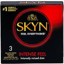 Skyn Intense Feel Dotted Non-Latex Condom 3's