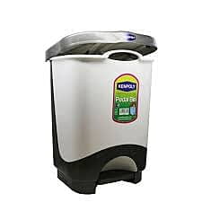 KENPOLY PEDAL BIN NO.2 SILVERY GREY