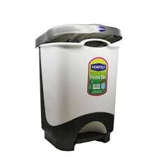 KENPOLY PEDAL BIN NO.2 SILVERY GREY