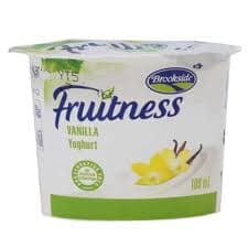 BROOKSIDE FRUITNESS VANILLA YOGHURT CUP 100ML