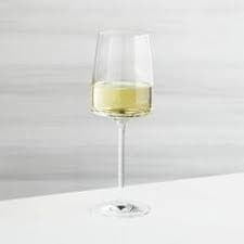4TH STREET WHITE GLASS SINGLE TOT